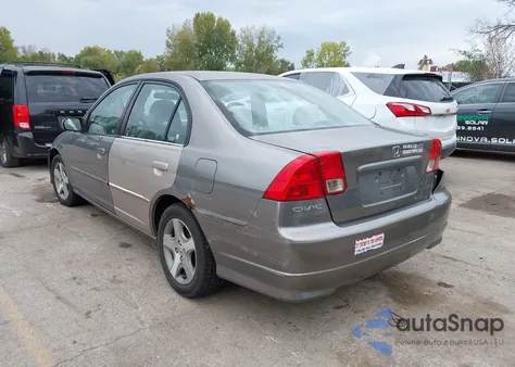 2005 Honda Civic Ex z USA, uszkodzony, nr VIN 2HGES26845H518836